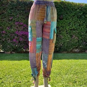 Patchwork pants, Harem pants hippie pants